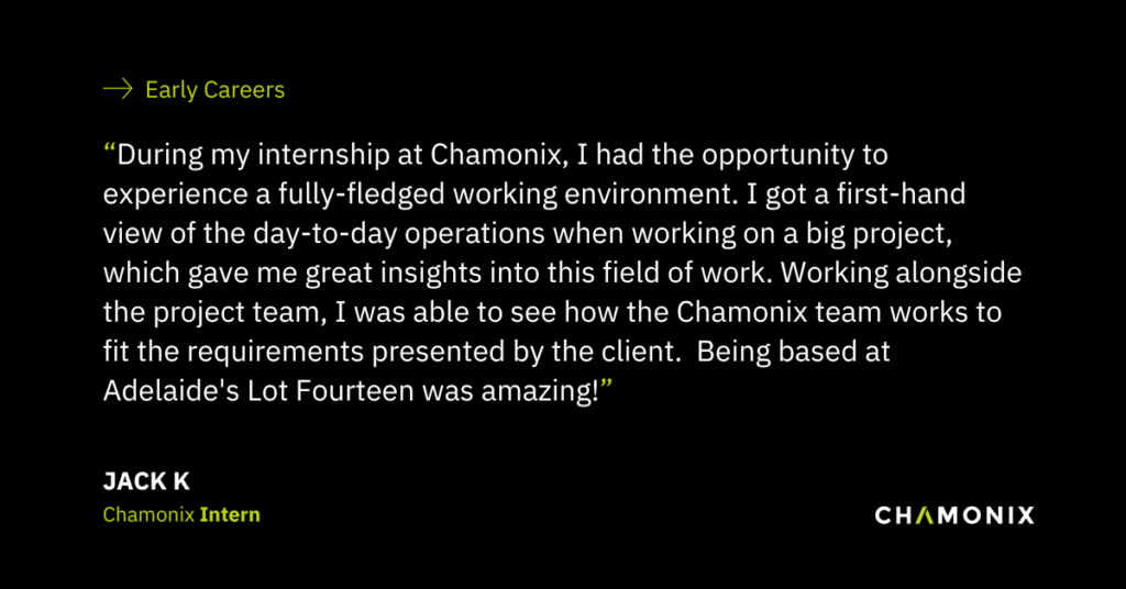 Quote from Chamonix Intern, Jack K.